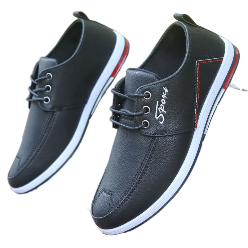 

New Breathable Men's Casual Leather Shoes Young Men's Soft Bottom Lightweight Comfortable Business Driving shoes S9840-S9848