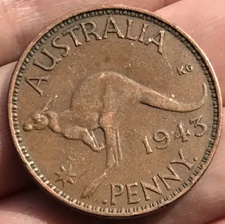 Kangaroo Big Copper Coin, Haircut Six Edition, 1p 31mm Year