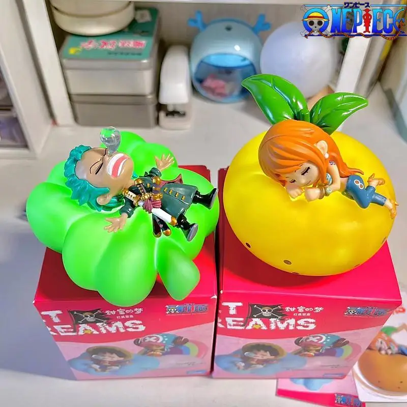 

Аниме One Piece глухая коробка Night светильник Luffy Zoro игрушки Санджи и нами Chopper фигурки Sweet Dream Series украшение из светодиодов игрушки Рождественский подарок