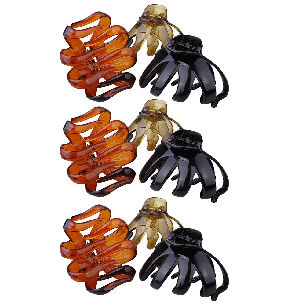 

Hairpin Tie Tool Women Accessories Clip Plastic Shark Barrette Octopus Claw Clips Bangs