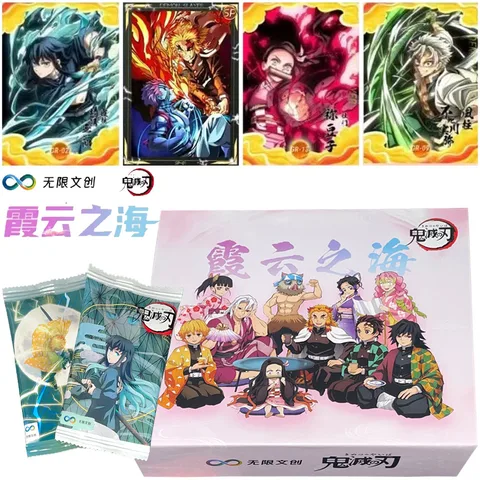 Оптовая продажа, новые карты «Убийца демонов», японское аниме TCG Booster Box Kamado Nezuko SR SP, редкая игра, детская игрушечная карта на день рождения