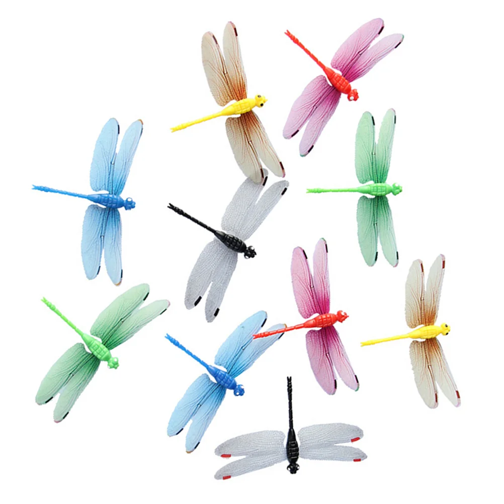 

20 Colored Luminous Magnetic Dragonfly Decor Ornament for Fridge