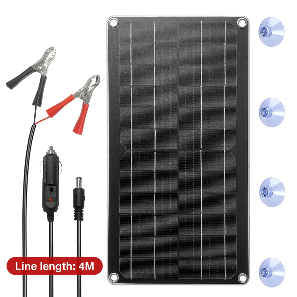 12V Solar Trickle Charger for Car Battery Solar Battery panel Maintainer for Car Truck Boat RV Motorcycle Marine Trailer Battery