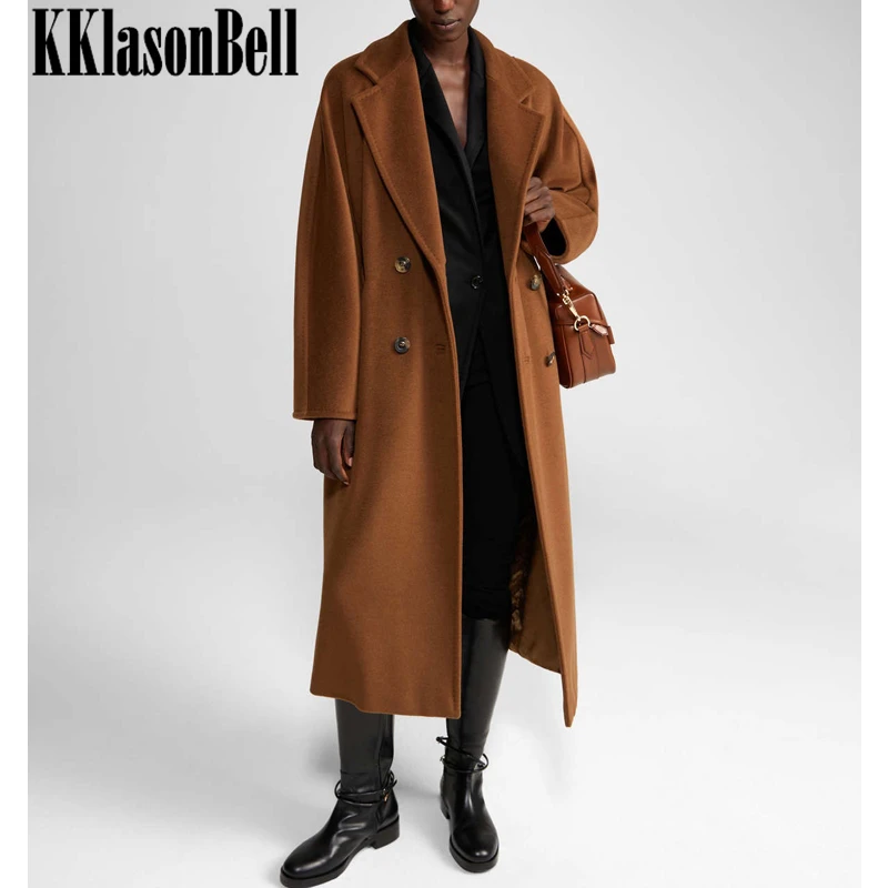 12 13 KKlasonBell высококачественное темпераментное двубортное с поясом длинное