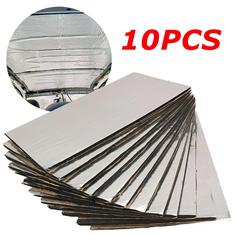 

Universal Car Sound Deadening Pad Heat Insulation Mat Auto Hood Cockpitfloor Door Soundproof Wall Panel Car Accessories Interior