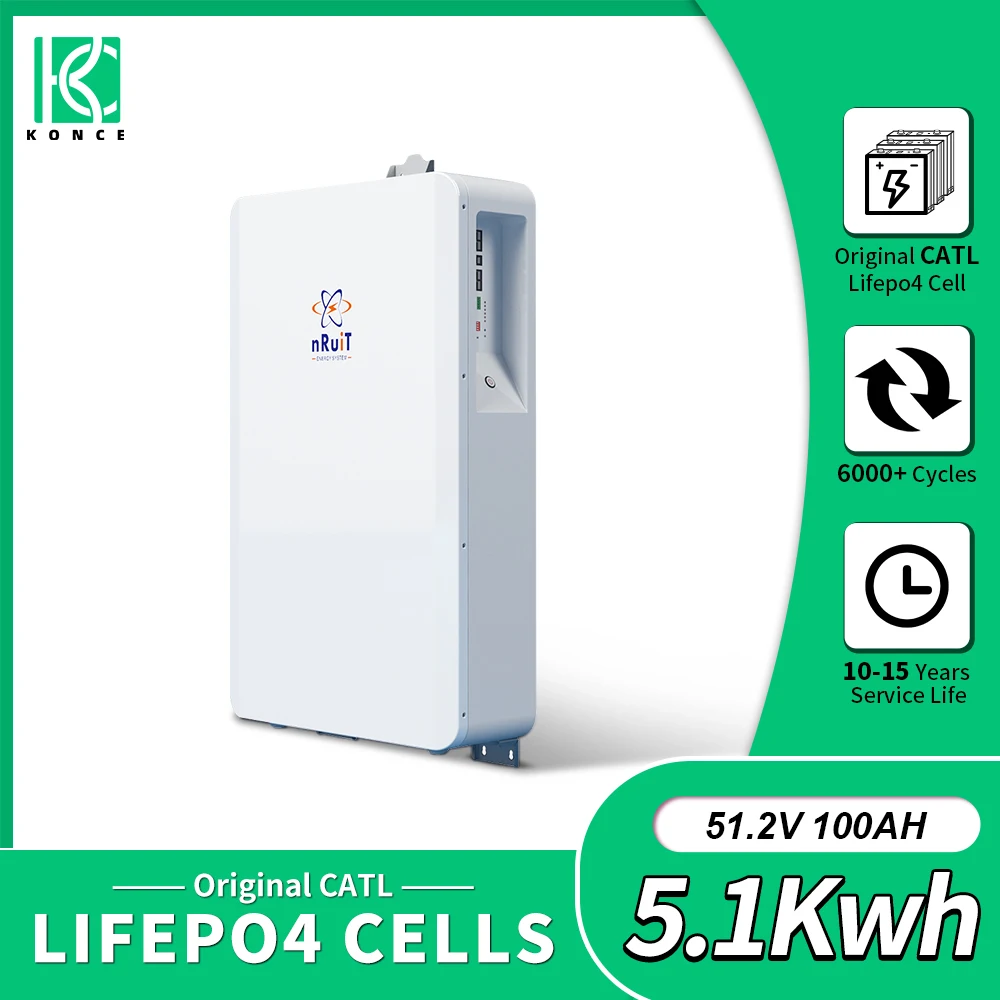 

Аккумуляторная батарея nRuit Lifepo4, 48 В, 100 Ач