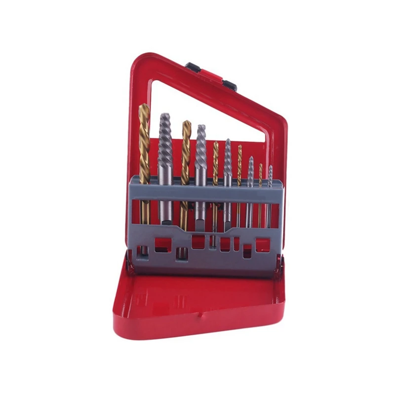 

Набор для извлечения болтов, "экстрактор для дрели", золото и серебро, простая установка для извлечения винтов