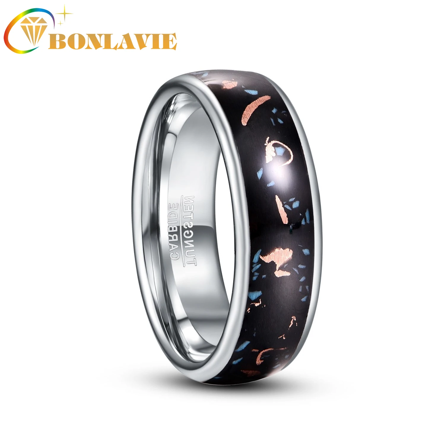 BONLAVIE Retro Copper Shavings Men Tungsten Carbide Rings Black Bague Homme Matrimonio Bijoux de Luxe AAA Quality
BONLAVIE Retro Copper Shavings Men Tungsten Carbide Rings Black Bague Homme Matrimonio Bijoux de Luxe AAA Quality
