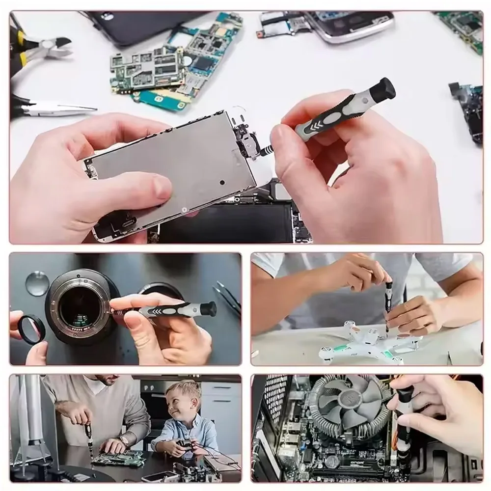 Набор прецизионных отверток 115 в 1 с магнитными насадками для ремонта электроники