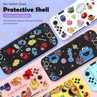 soft tpu case protective shell for nintendo switch oled console split shell back grip fullcover for switch oled skin accessories