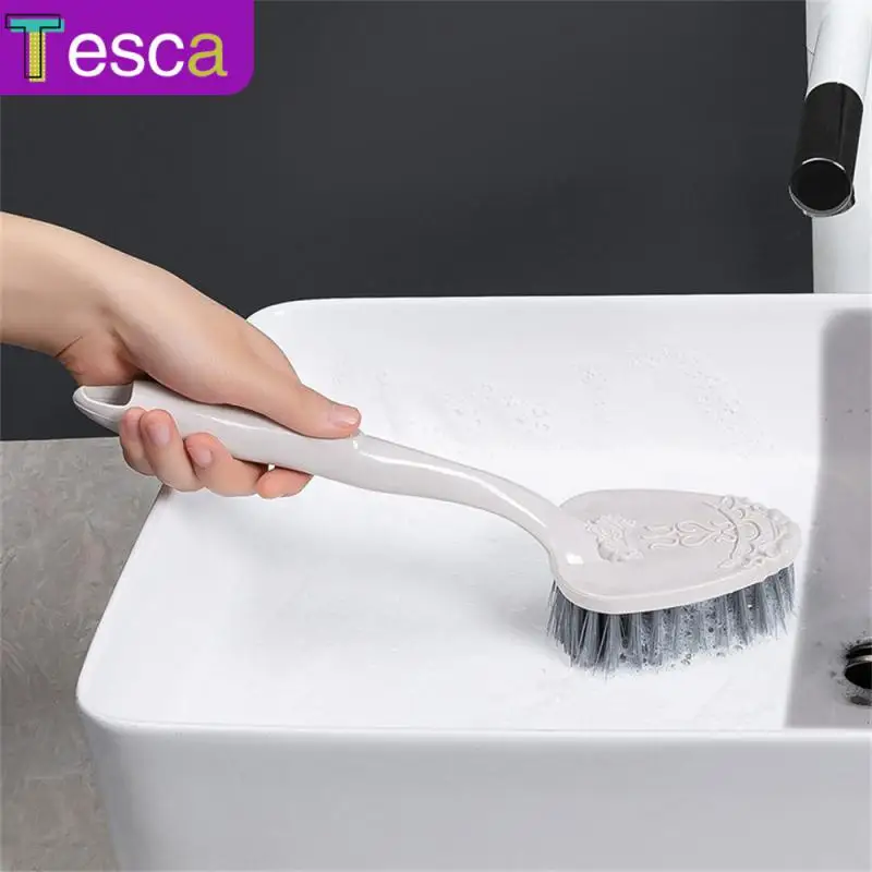 

Simple Multi-use Cleaning Brush Suspensable Floor Bath Brush High Quality Multifunctional Cleaning Brush Long Handle Brush White