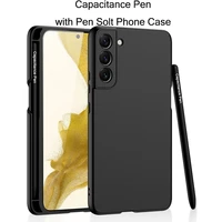 new case for samsung galaxy s21 fe s22 ultra s22 plus 5g stylus phone s pen with case silicone cover built in stylet pen slot