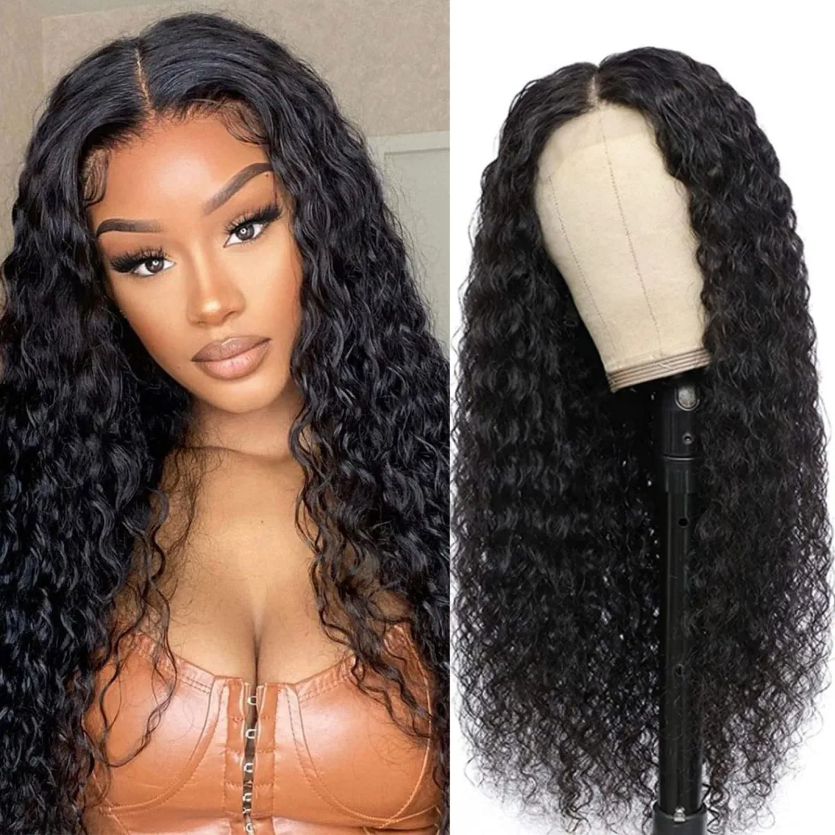 

Black Kinky Curly Wig Synthetic Lace 13X4 T Part Wigs For Women 99j Red Glueless Pre Plucked With Baby Hair Lace Closured Wig