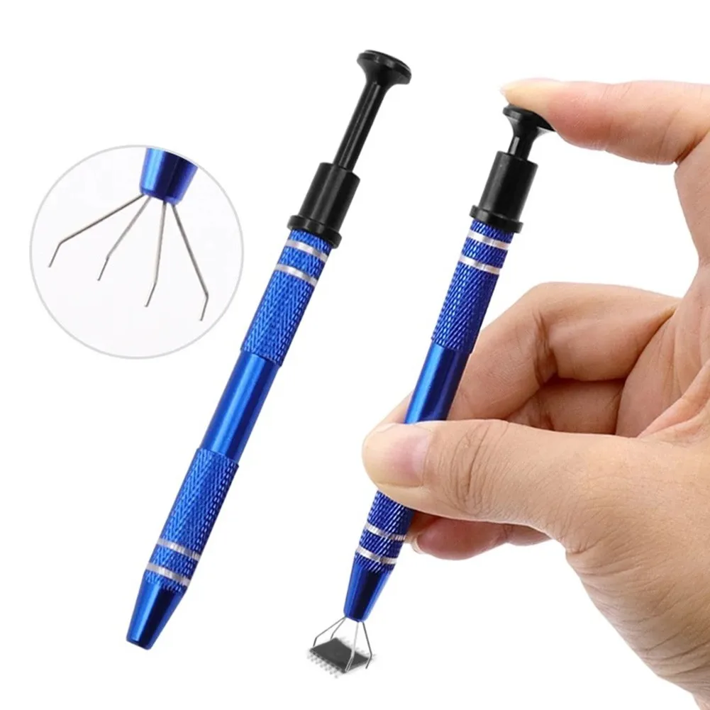 

IC Extractor Anti-Skid Chip Pickup Electronic Component Grabber Pickup BGA Chip Picker Patch Circurt Extractor With Four Claw