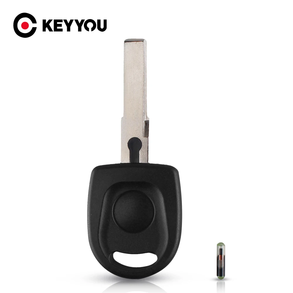 

KEYYOU Remote Replacement Fob Car Transponder Key ID48 Chip For VW Volkswagen B5 Passat SKoda SEAT Key Shell Case HU66 Blade