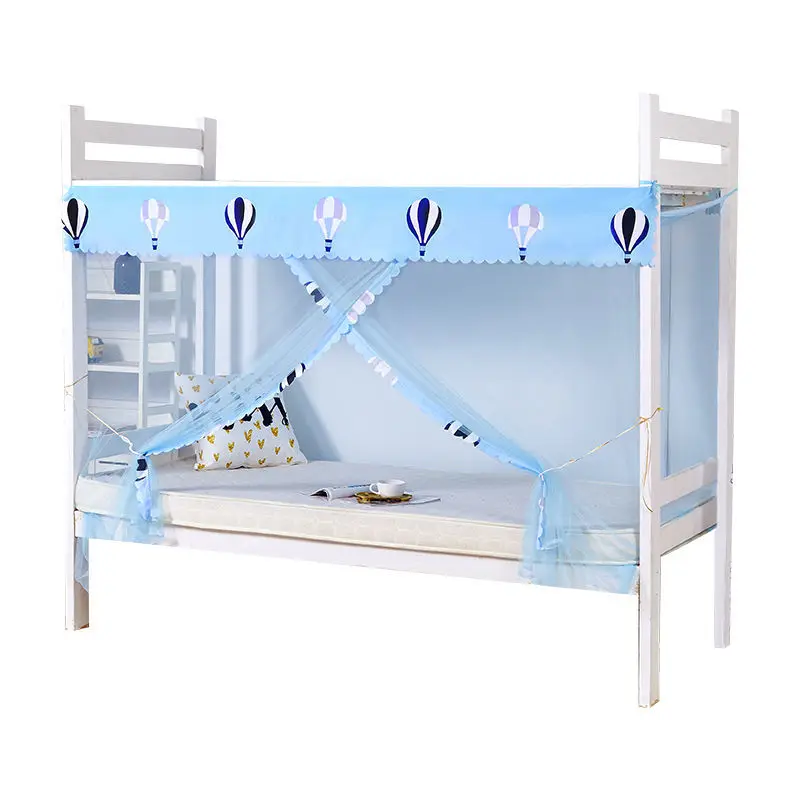 

Cartoon Pattern Student Mosquito Net Dormitory Bunk Bed Mosquito Net Portable Bed Net Curtain Breathable Polyester Bed Canopy