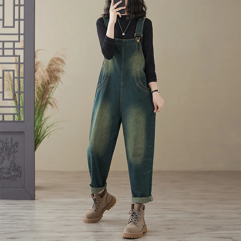 Aricaca высококачественные женские брюки с широкими штанинами джинсовые на