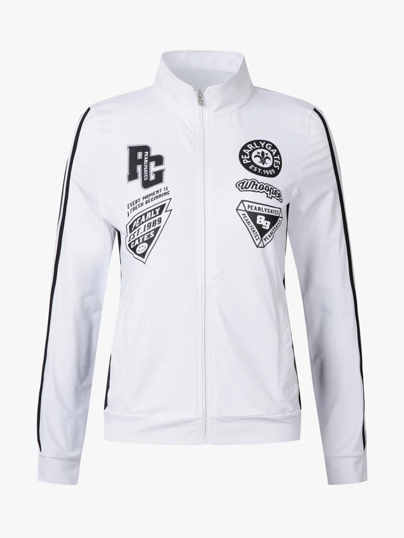 

Корейский Golf PG Женская оригинальная Удобная дышащая крутая куртка на молнии с воротником-стойкой Тонкий Топ с высокой текстурой