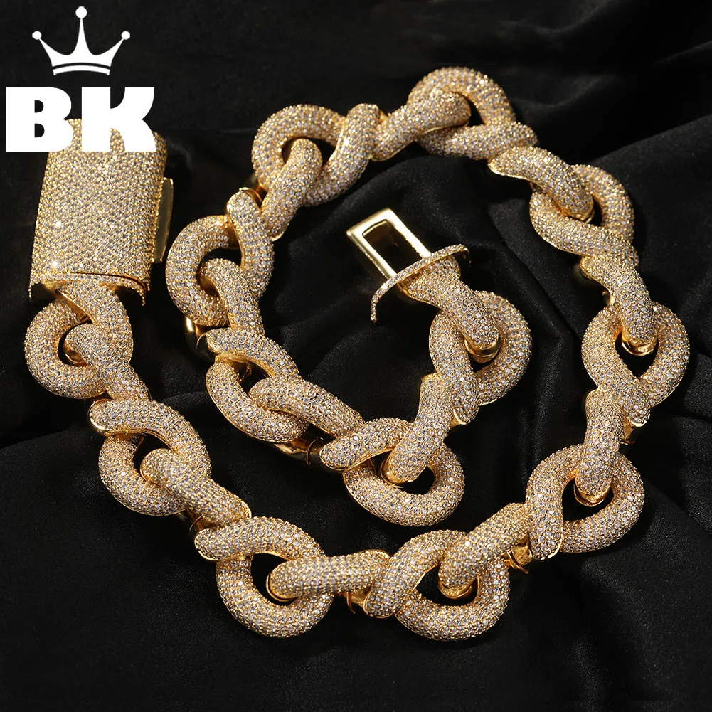 Женский чокер BLING KING большой из кубинской цепи 20 мм