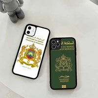 morocco flag passport phone case silicone pctpu case for iphone 11 12 13 pro max 8 7 6 plus x se xr hard fundas