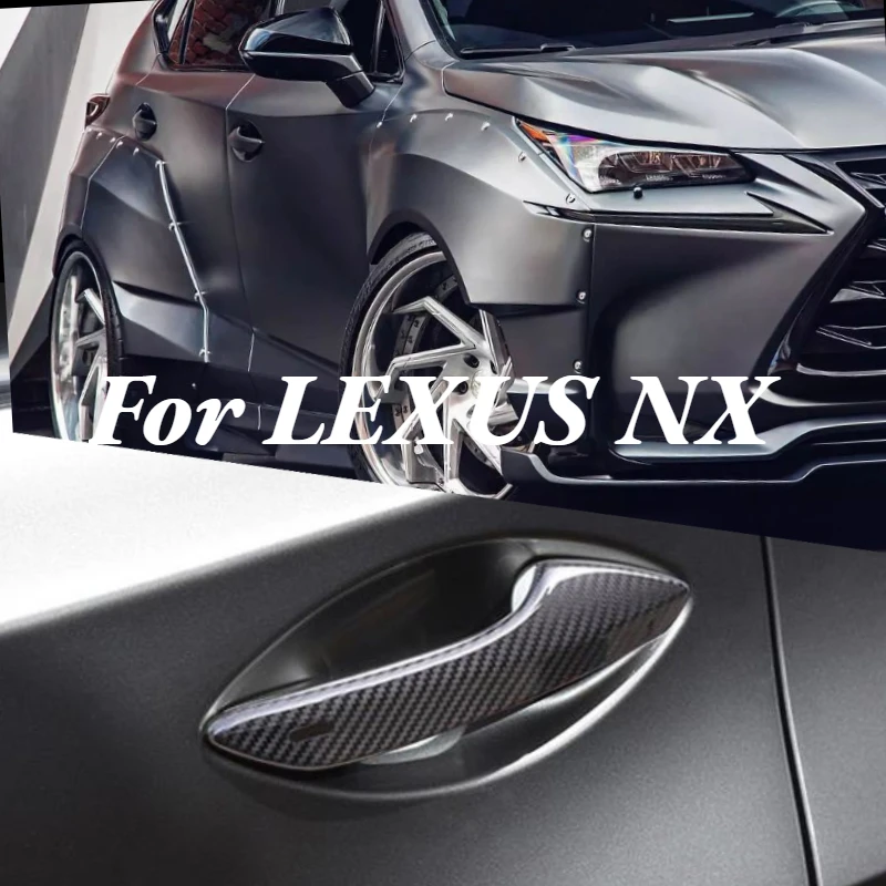 

Накладка на дверную ручку из углеродного волокна для Lexus NX 300 300h RX 200t SUV, наклейка на облицовку под заказ, Прочие внешние аксессуары для автомобиля