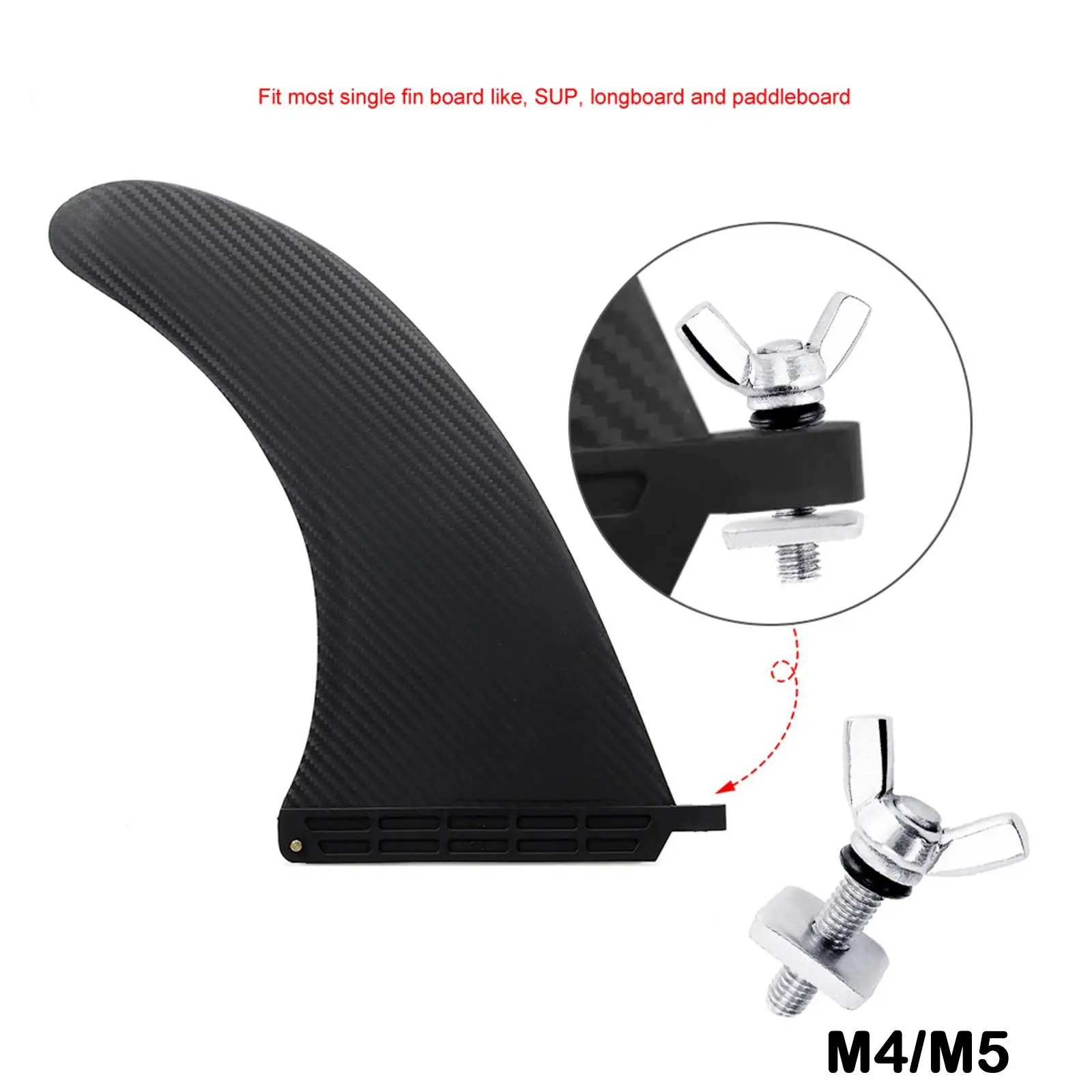 

Boat Surfboard fin Screws Fin Replacement Kit Manual Tail Rudder Accessories