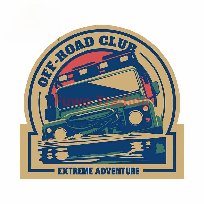 

Fuwo Trading Cover Scratches Fashion Off Road Club Funny Car Stickers Waterproof Car Window Body Decorative Stickers Accessories