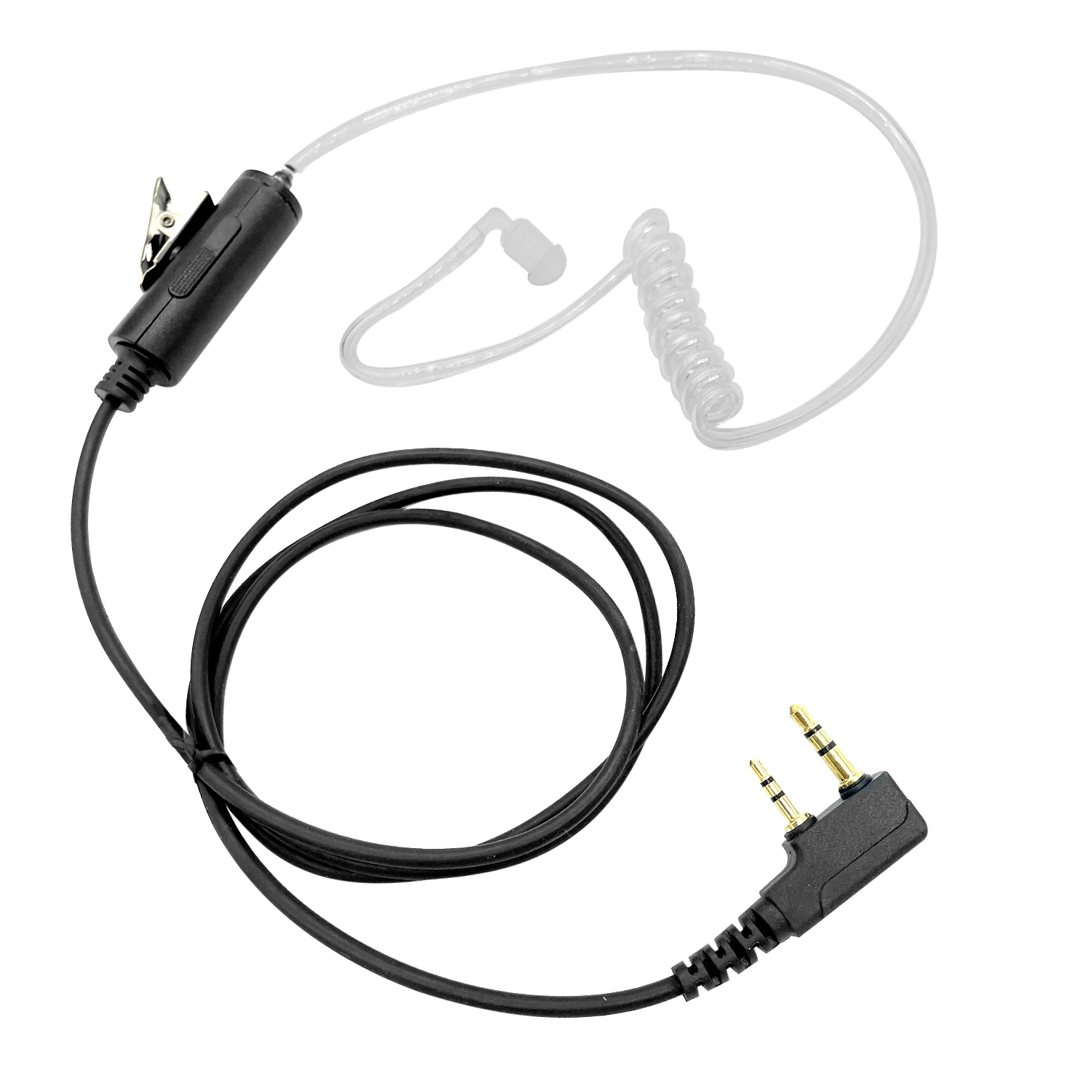 Air Acoustic Tube Headset Earpiece for Radio Walkie Talkie Headset for BaoFeng BF-T3, BF-888S, BF-F8HP, BF-F9 (Give ear plugs)