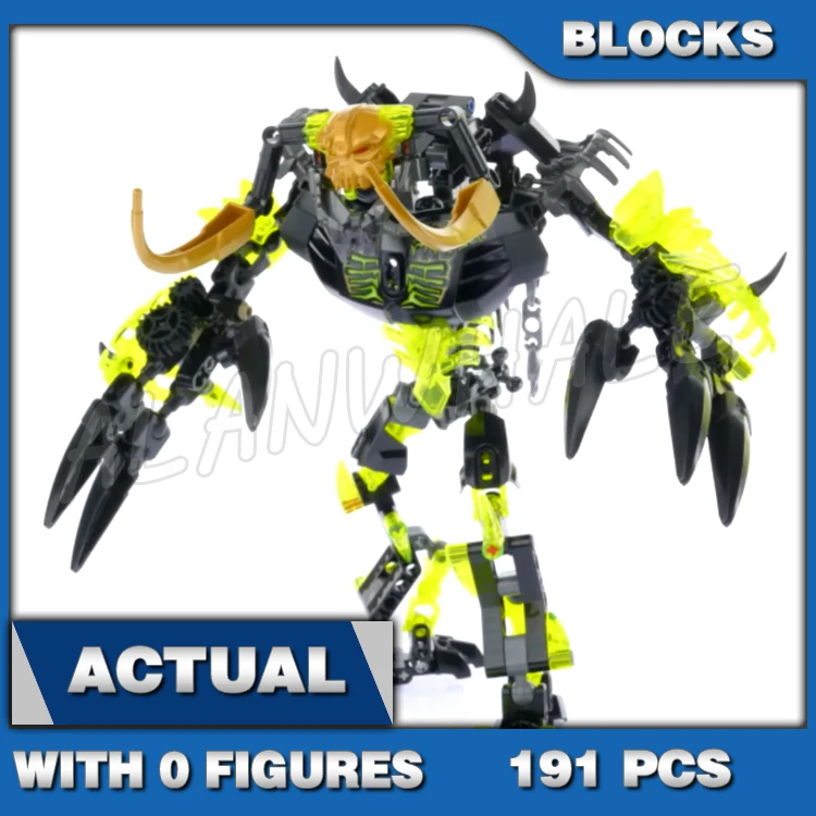 

191 шт., Бионикл, умамар, разрушитель, стихийное искусство, древнее существо 614, наборы строительных блоков, совместимых с моделями
