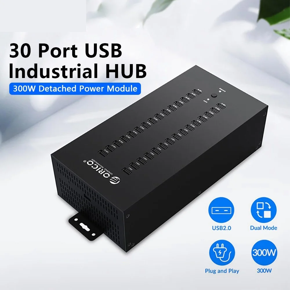 

.. Industrial Usb Hub USB 2.0 Splitter with 300W Separate Power Group Control Batch Copy Test Usb Dock Station Pc Accessories