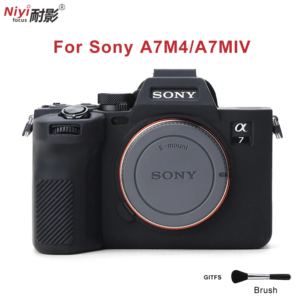 Силиконовый чехол для Sony A7M4/A7MIV защитный корпуса камеры A7MIV/A7M4 резиновые защитные