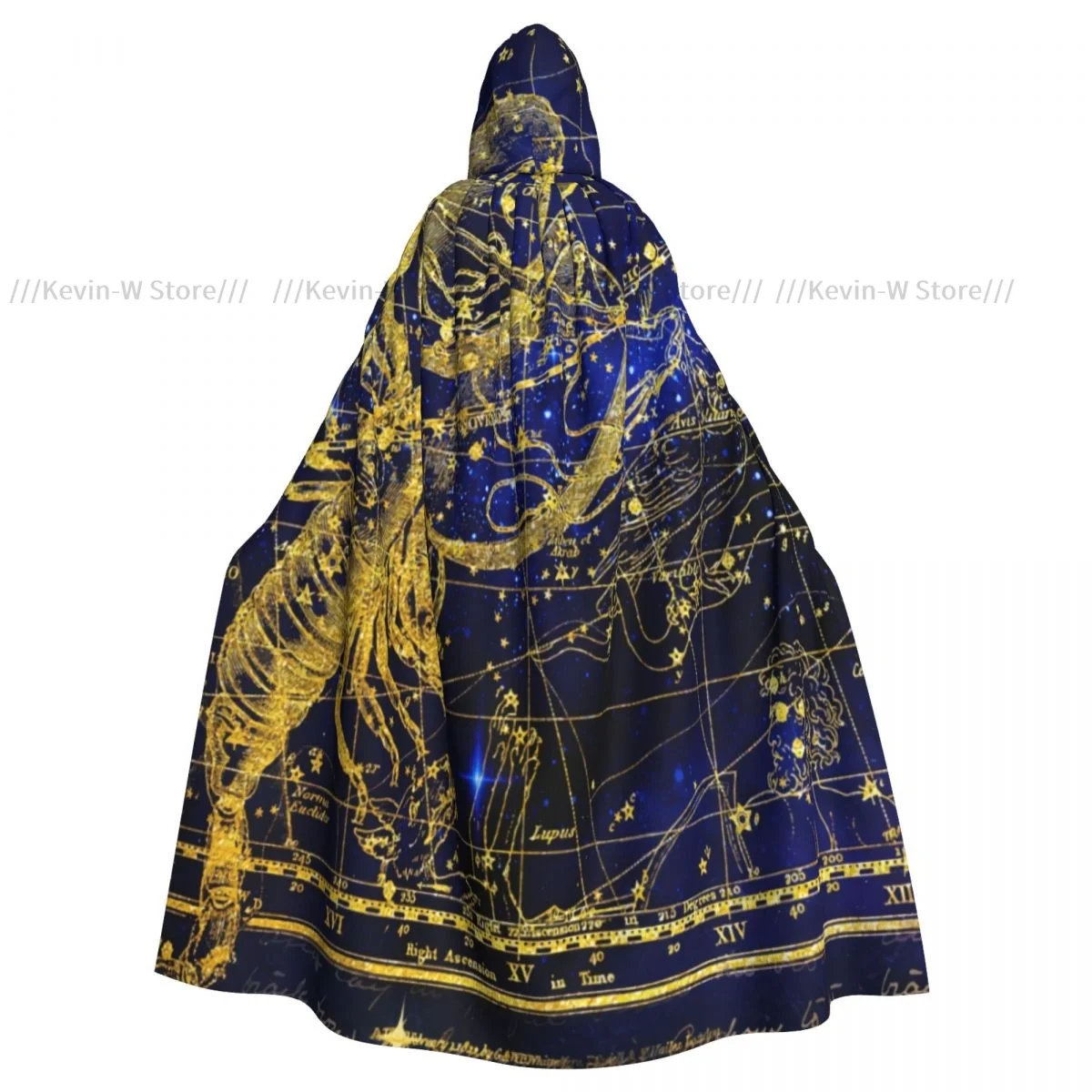 Плащ Mystic Tarot astrодной с капюшоном золотого скорпиона полиэстер унисекс накидка