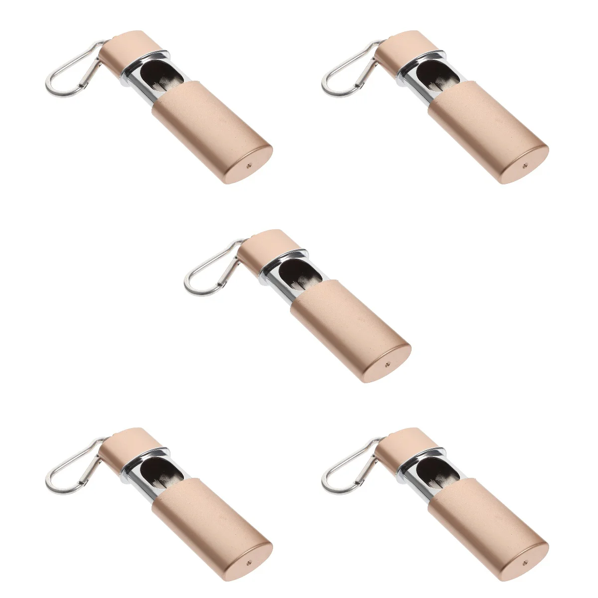 

5pcs Portable Smoking Ash Box Hanging Rectangular Ashtray Keychain Ash Tray Pocket Metal Ash Tray