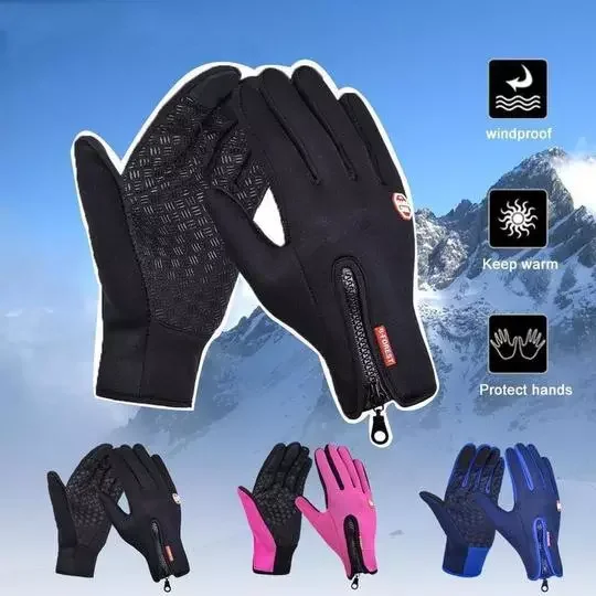 

Fishing Waterproof Mens Gloves Touch Screen Women Sport Ridding Windproof Breathable Non-Slip Gloves Lady Ski Autumn