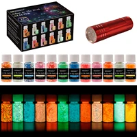 12 color luminous sequins glow in the dark glitters for diy epoxy mold jewelry findings nail art craft resin filling decoration