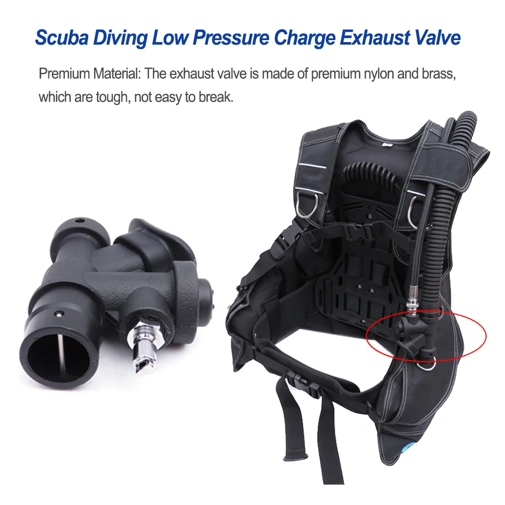 

Scuba Diving Charge Exhaust Valve Inflator Reducing Technical Accessories