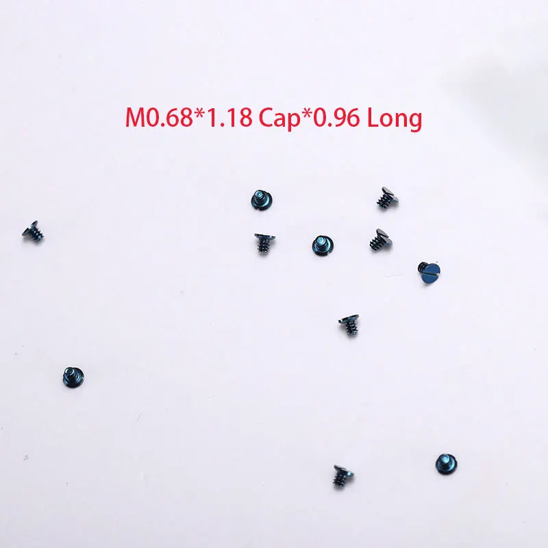 Blue Screw M0.68*1.18Cap*0.96 Long Mechanical Watch Movement Accessories Watches Repair Parts Watch Aftermarket Replacements