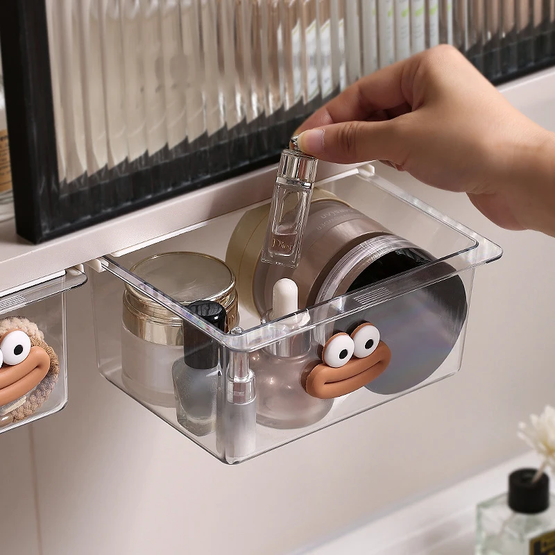 Стиль ящика большой ящик для хранения прозрачный шкаф с большим ртом мультяшная