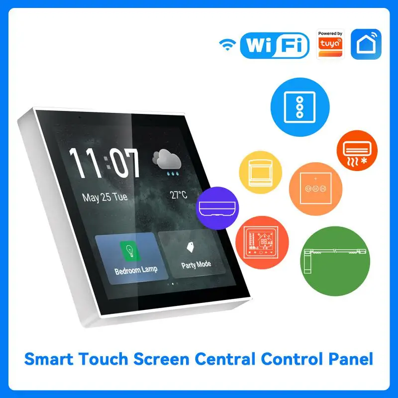 

4-дюймовый Многофункциональный сенсорный экран CoRui, умная Центральная панель управления для интеллектуальных сцен, устройства Tuya Zigbee для ум...
