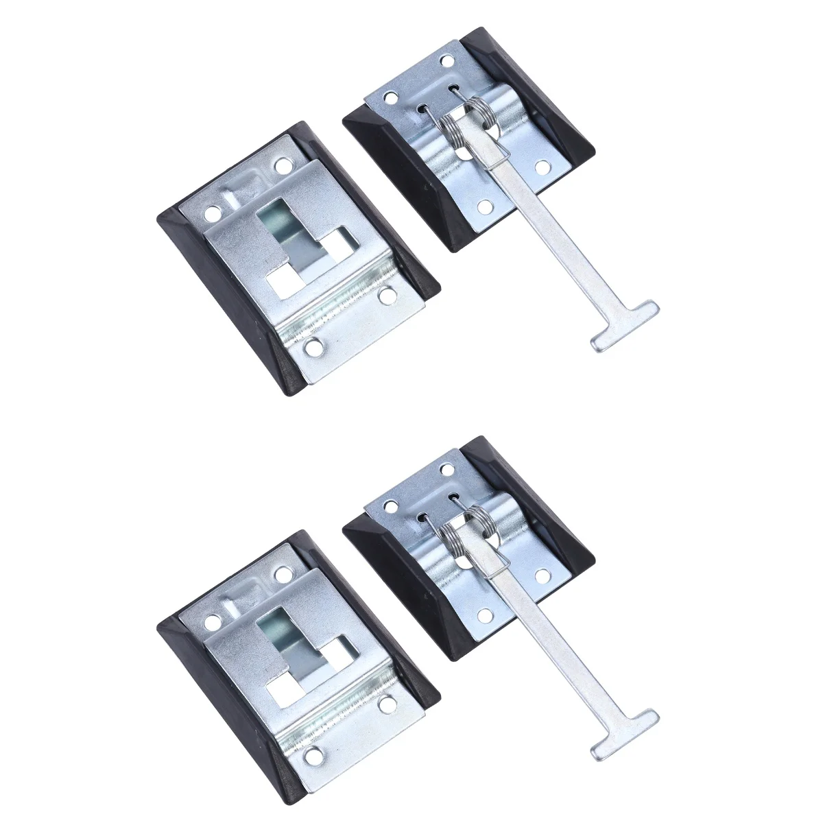 

RV Door Holder T Style Entry Door Catches 2pcs Trailer Exterior Door Hook Keeper for Accessories Steel Zinc Coating