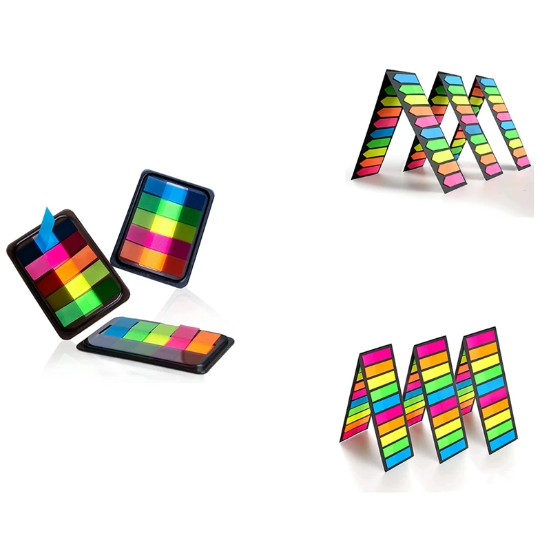 

Fluorescent Translucent Sticky Note Flags, Index Tabs, Page Flag Markers