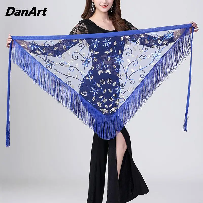 Танец живота латинский танец хип-шарф с кисточками сценический тренировочный