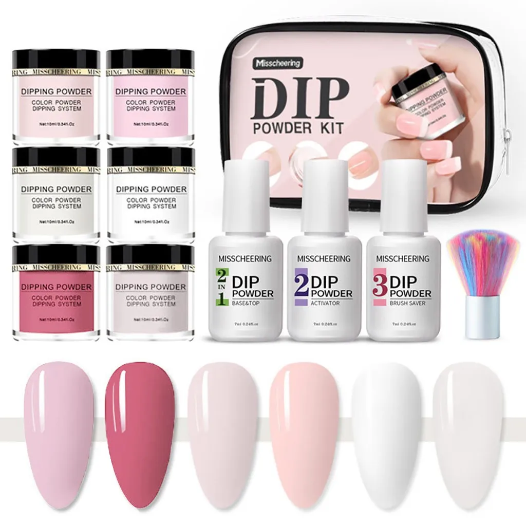 Mtssii 9 шт. 21 мл погружная пудра для ногтей набор пудры для ногтей попадающая блестящая пыль нюдовый розовый костюм нижний осушитель 6 цветов Mtssii 9 шт. 21 мл погружная пудра для ногтей набор пудры для ногтей попадающая блестящая пыль нюдовый розовый костюм нижний осушитель 6 цветов