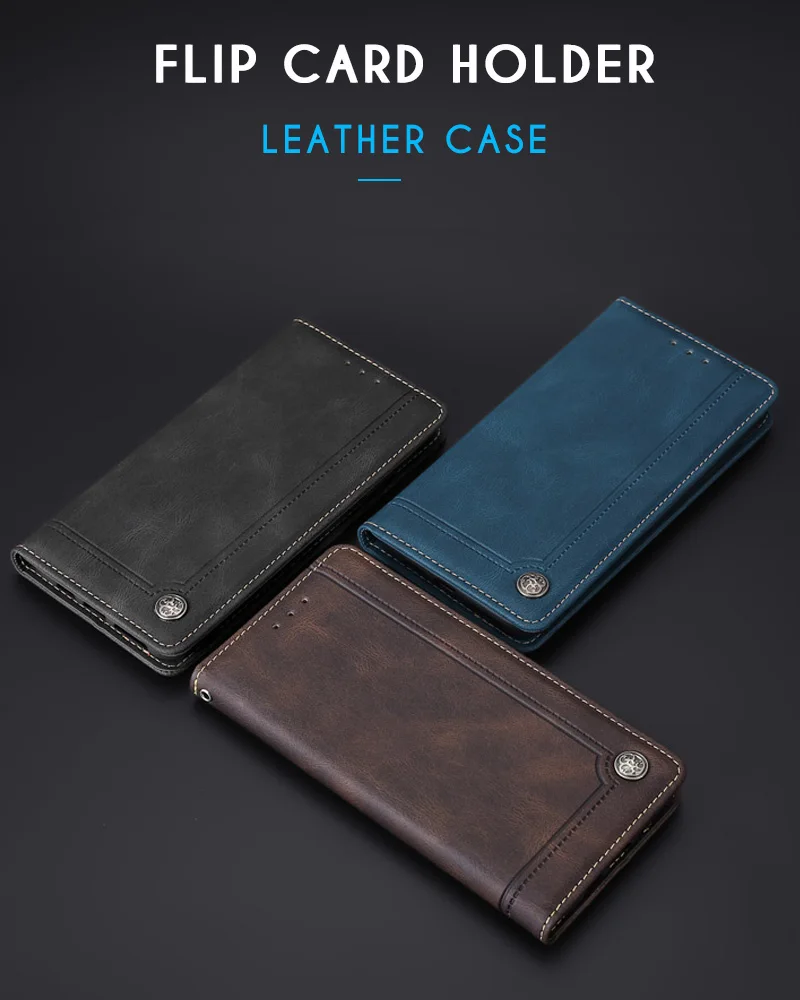 Flip Leather Case for Xiaomi Redmi 4X 4A 5 5A 6A 4 Pro 7 7A 9 9C 8 8A Cover Magnet Coque Note 10 9S 6 | Мобильные телефоны и