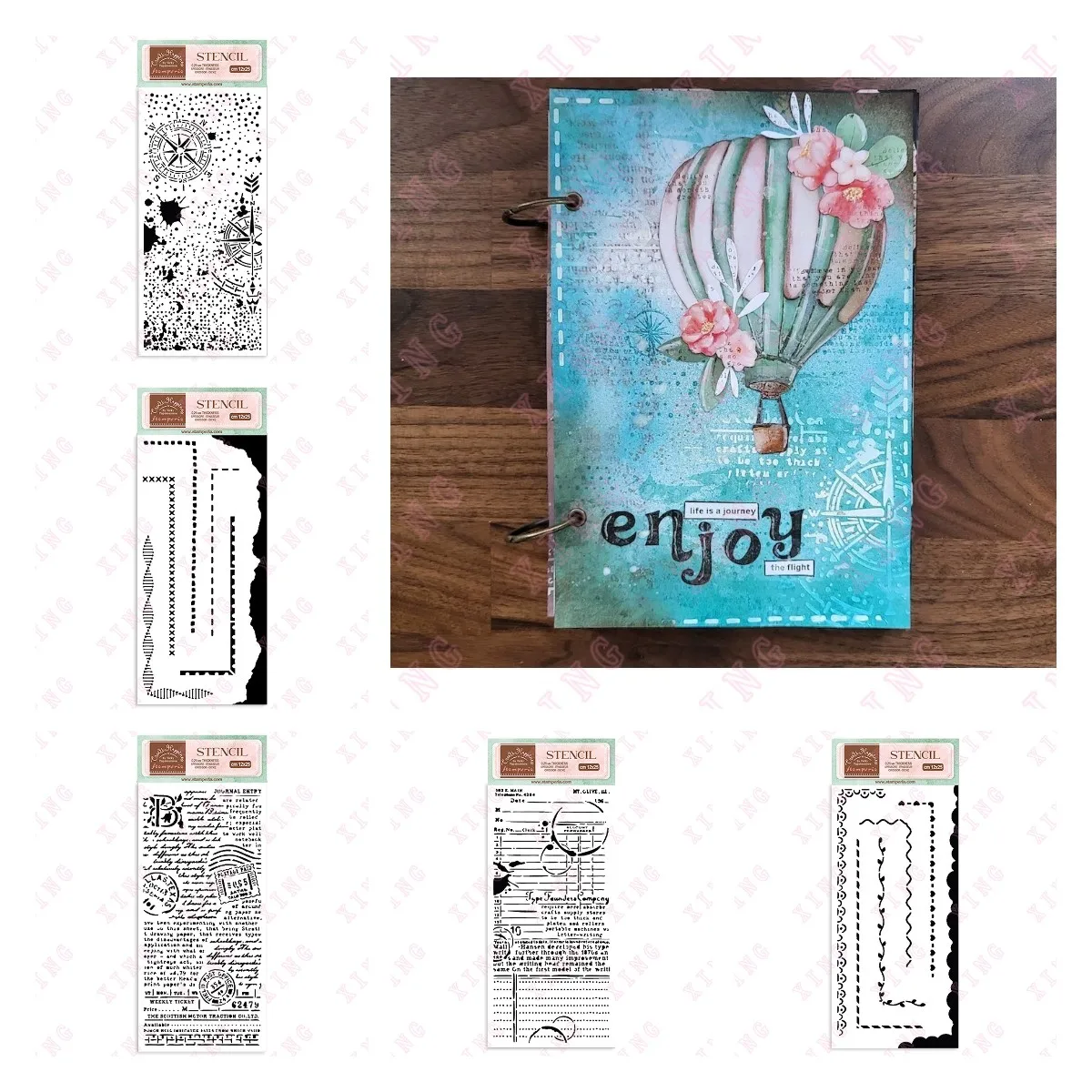 

New Create Happiness Compass Book Borders Post Card Diy Layering Stencils Painting Scrapbook Coloring Embossing Album Deco Mold