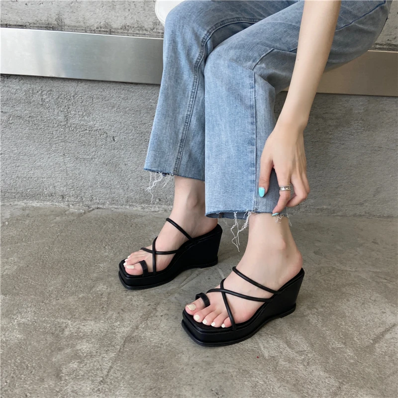 

Summer New Women's Slides 2022 Spring Platform Slippers