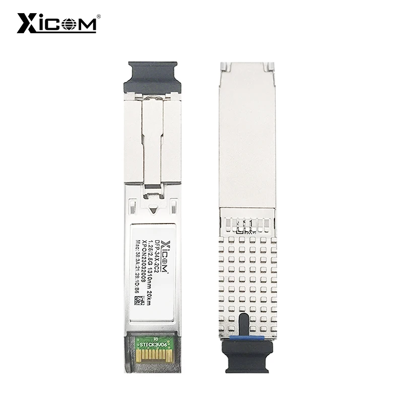 1.25G/2.5G XPON Stick SFP ONU With MAC SC Connector 1310nm/1490nm DDM Pon Module Ont 20KM Modem OLT ONU MAC XPON=EPON/GPON