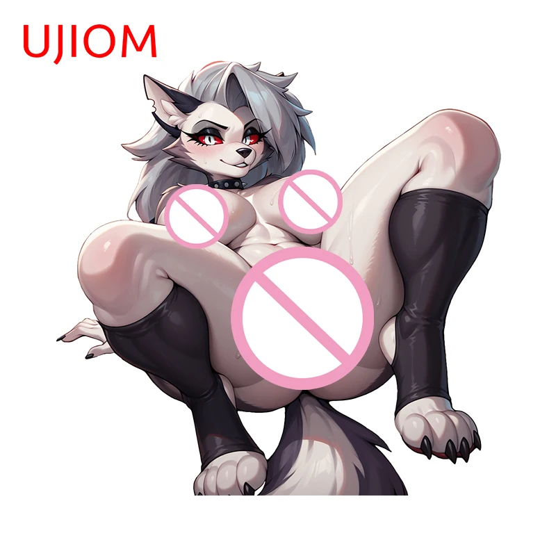 UJIOM Hentai Loona Helluva Boss наклейки на стену креативные дверь и окна для взрослых