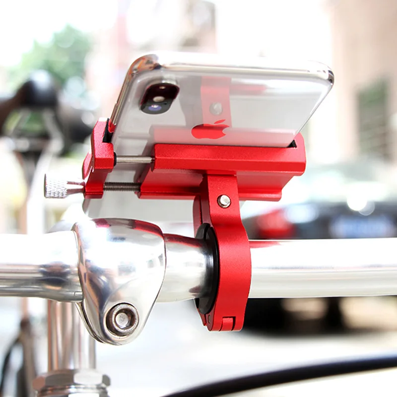 

Bicycle Mobile Phone Holder for 3.0-6.8 inch Phones Mountain Bike Mount Motorcycle Stand Aluminum Alloy Support Bike Accessories