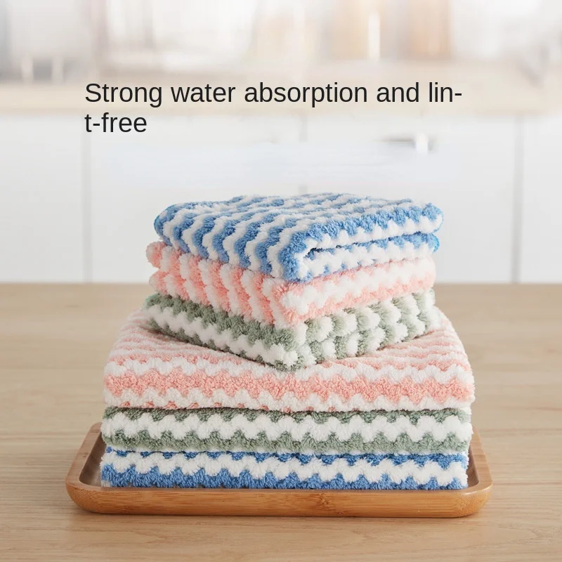 

2/4/6PCS Microfiber Cleaning Towels Dish Cloths Wipe Tablecloths Rags Kitchen Tools Kitchen Cleaning Cloth Kitchen Accessories